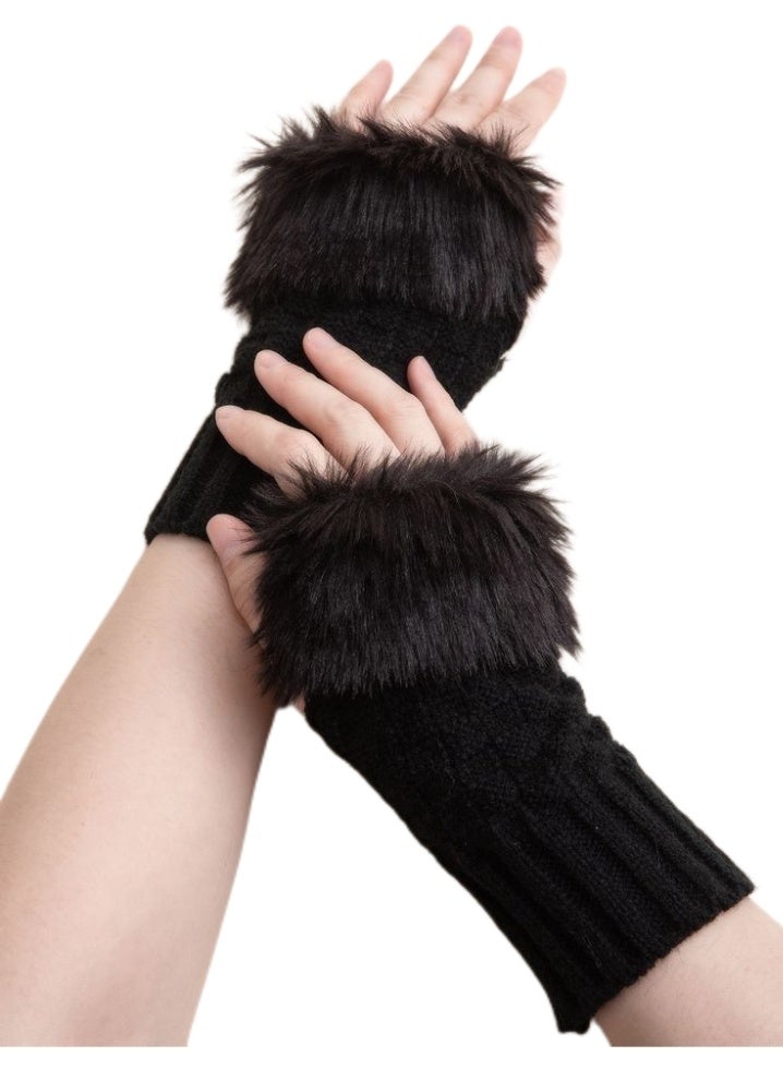 Black Winter Gloves – Soft, Warm & Elegant Design